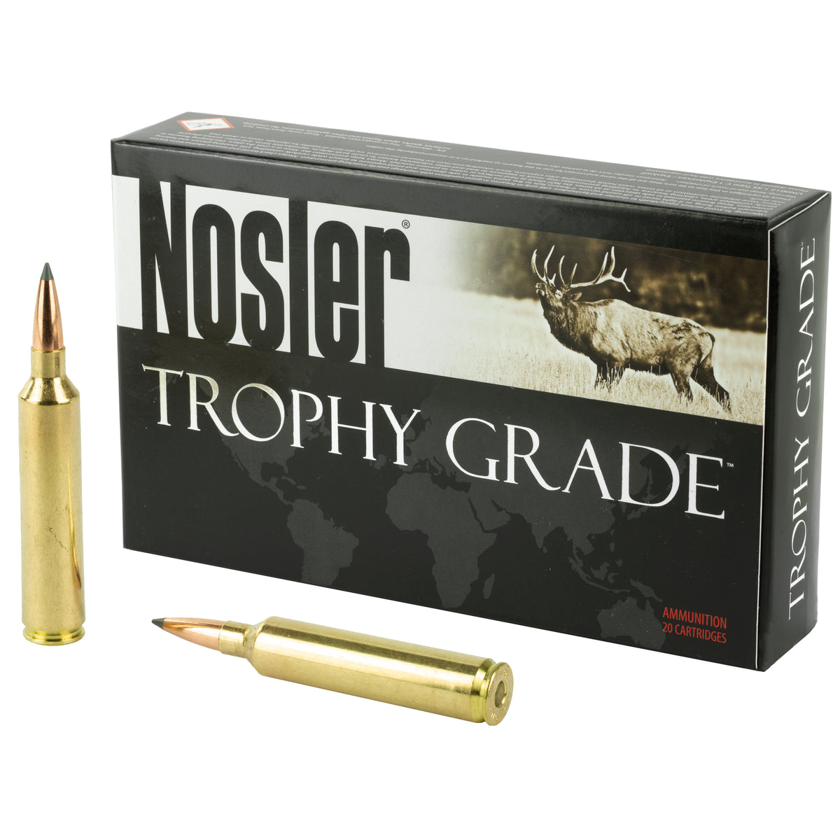 Nosler Trophy Grade Nosler Spitzer AccuBond Long Range 142 Grain .26 Nosler 3300 fps 054041601221