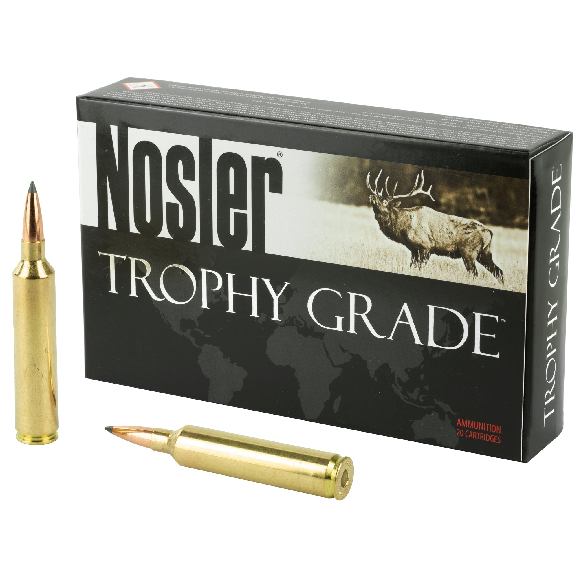 Nosler Trophy Grade Nosler Spitzer AccuBond Long Range 142 Grain .26 Nosler 3300 fps 054041601221