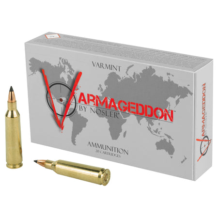 Nosler Varmageddon Flat Base Tipped 55 Grain .22-250 Remington 3550 fps 054041651554