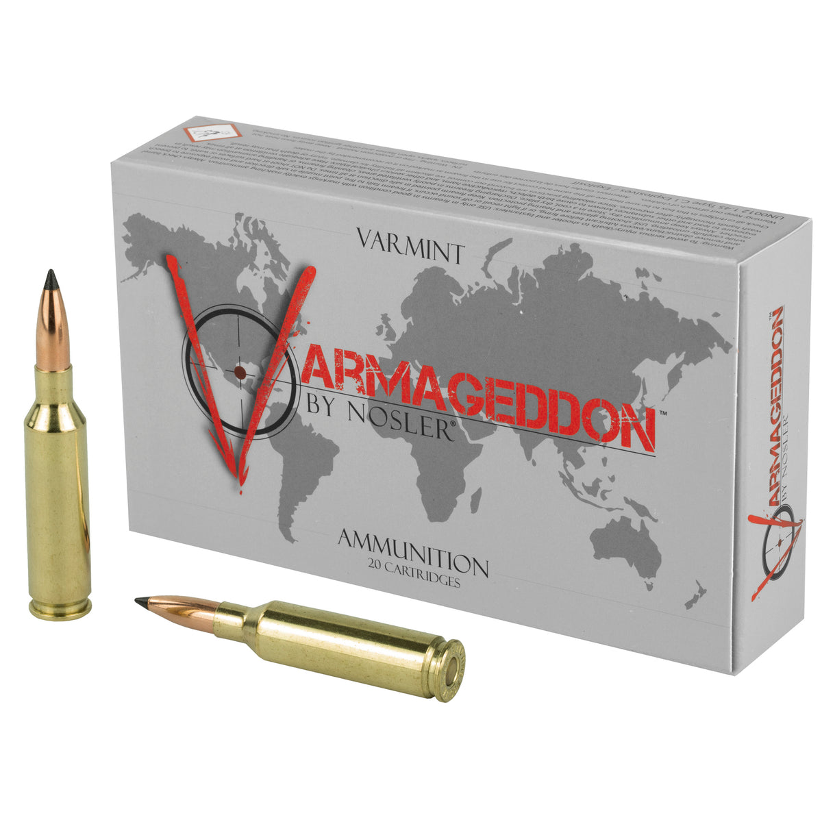 Nosler Varmageddon Flat Base Tipped 70 Grain 6mm Creedmoor 3550 fps 054041651707