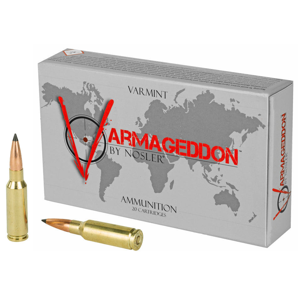 Nosler 6.5mm Grendel Varmageddon 90 grain Flat Base Tipped ammunition