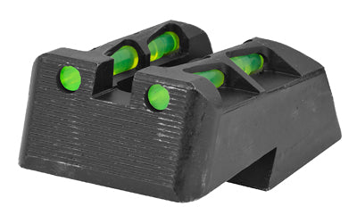 Hi-Viz SF2109 Replacement Rear Sight for Springfield Armory 1911, LiteWave, .140 Wide Notch, Green/Red/Black LitePipes