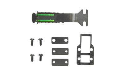 Hi-Viz TS1002 Large Adjustable Rear Sight, Green 2-Dot, Vent Rib Shotguns 3/8" to 7/16" Wide, Screw Mount