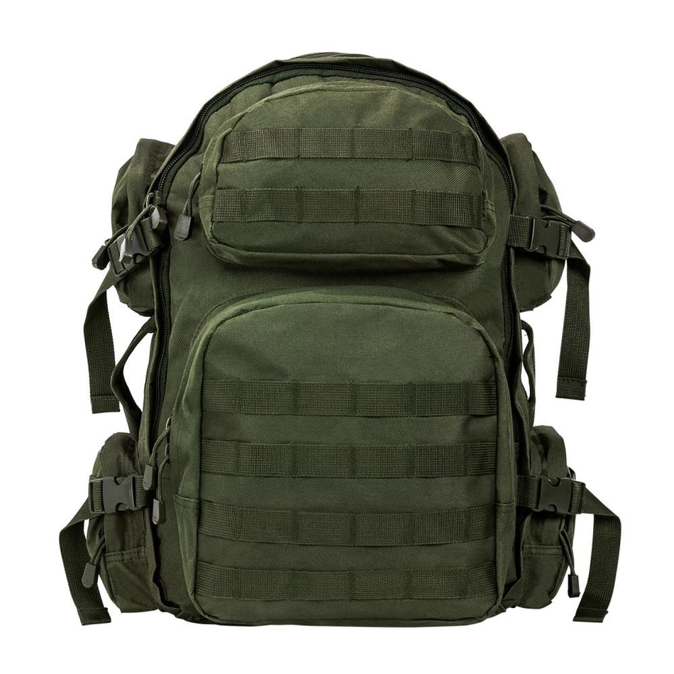 NcStar VISM Tactical Backpack Green MOLLE Multi-Compartment Day Pack
