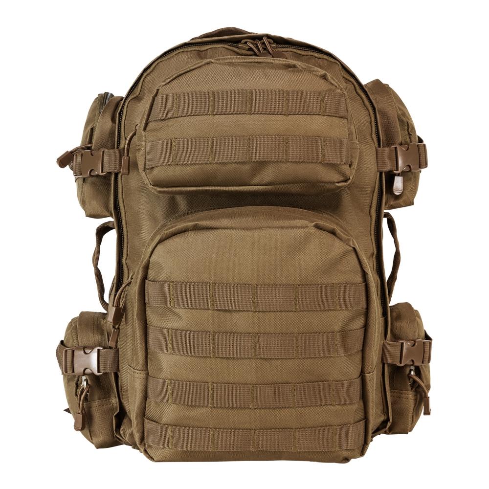 NcStar VISM Tan Tactical Backpack Chemical and Water Resistant MOLLE