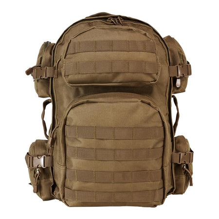 NcStar VISM Tan Tactical Backpack Chemical and Water Resistant MOLLE