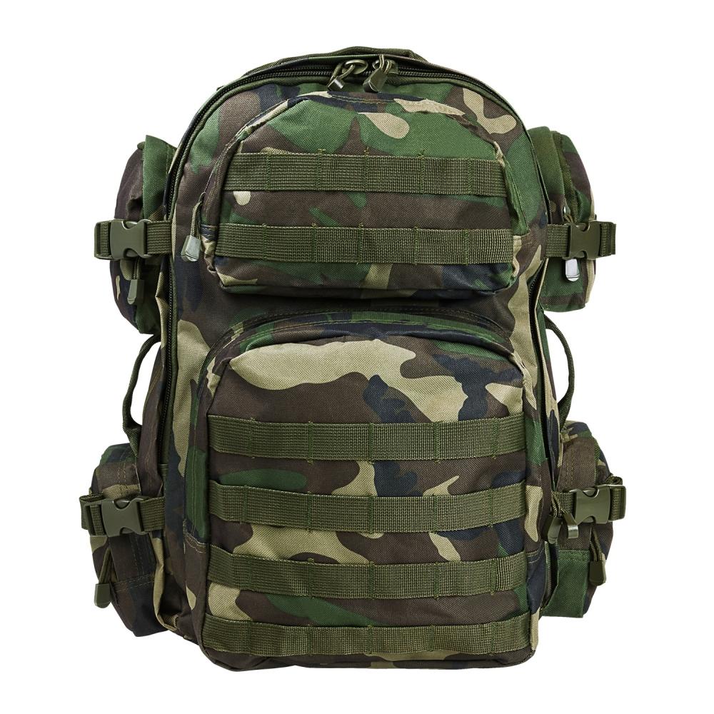 NcStar VISM Tactical MOLLE Backpack - Woodland Camo Pattern