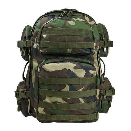 NcStar VISM Tactical MOLLE Backpack - Woodland Camo Pattern