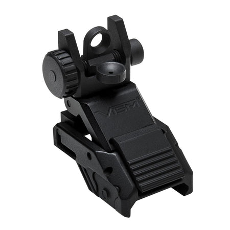NcStar VISM Pro Series Low-Profile Flip-Up Rear Sight with A2 Aperture