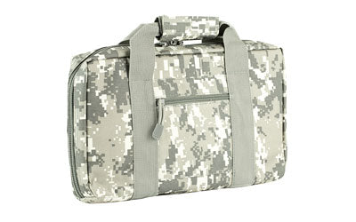 VISM by NcSTAR Discreet Dual-Compartment Pistol Case, Digital Camo, 6 Elastic Mag Loops, Heavy Duty Zippers