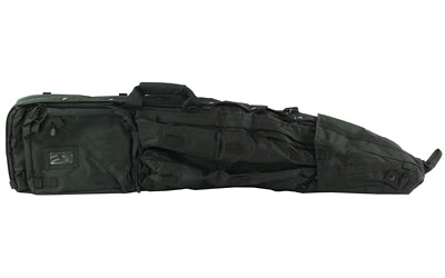 VISM by NcSTAR 45" Black Padded Drag Bag Dual Rifle Case with Backpack Shoulder Straps