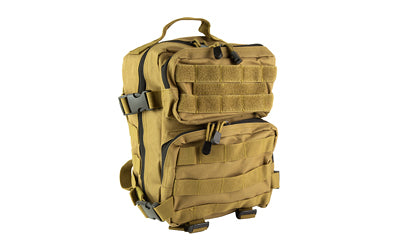 NcSTAR CVEDP3056T Tan VISM Every Day Pack, 12.5"x11.5"x3", MOLLE Webbing, Four Cinch Straps