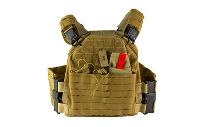 NcSTAR Magnetic Quick-Release Plate Carrier, Tan, Medium to 2XL, CVLCQR3054T