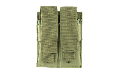 NcSTAR Green Nylon Double Stack Pistol Magazine Carrier with MOLLE Attachment CVP2P2931G