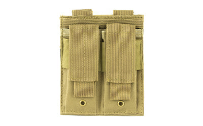 NcSTAR Tan Nylon Double Stack Pistol Magazine Carrier with MOLLE Attachment CVP2P2931T