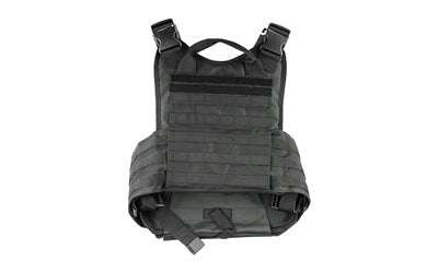 NcSTAR Black Plate Carrier Vest CVPCV2924B – Fully Adjustable, PALS Webbing, Medium to 2XL