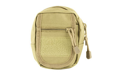 NcSTAR Tan Small Nylon MOLLE Utility Pouch with Zippered and Hook-and-Loop Compartments CVSUP2934T