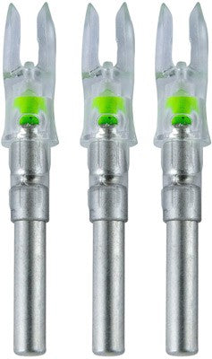 Nockturnal S-Series Green LED Lighted Nock 3-Pack Archery