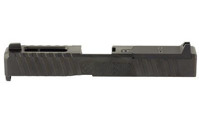 Noveske DM Optics-Ready Slide for Glock 19 Gen 3, DLC Black Finish, Includes End Plate, Cover Plate with Rear Sight and Front Sight