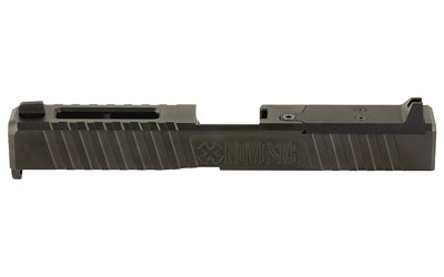 Noveske DM Optics-Ready Slide for Glock 17 Gen 3, DLC Black Finish, Includes End Plate, Cover Plate with Rear Sight and Front Sight