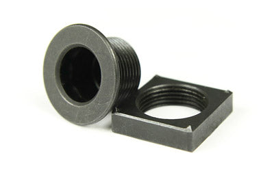 Noveske Steel Quick Detach Mount and Nut, Low-Profile, 4 Position, Rotation Limited, Black, For Plastic Stocks/Handguards