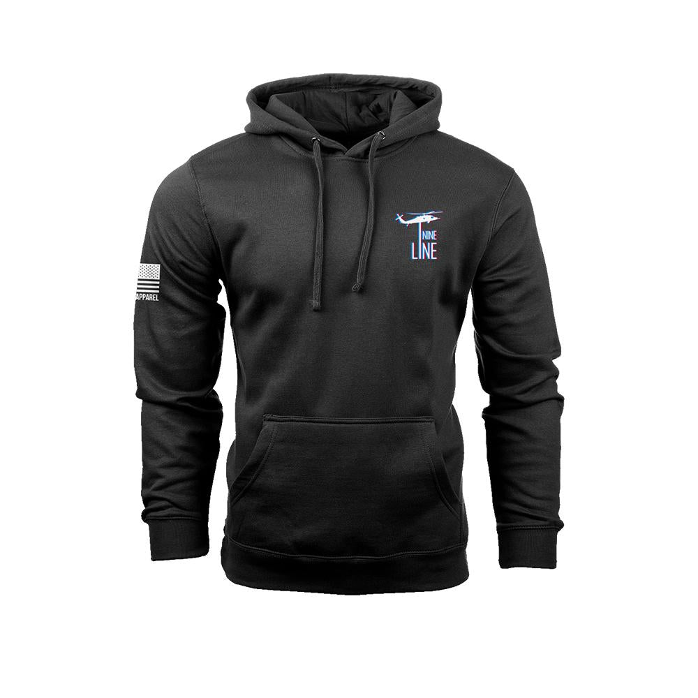 Nine Line Black Belt Fed Hooded Sweatshirt L
