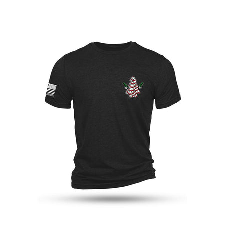 Nine Line Apparel Cake Tree Triblend Short Sleeve Shirt Black L