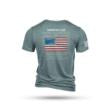 Nine Line American Flag Schematic Short Sleeve Shirt Denim 2XL
