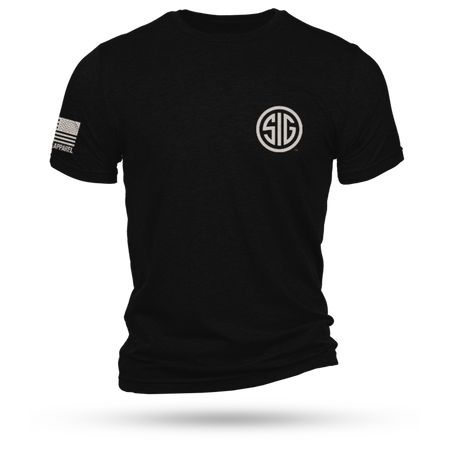 Nine Line Sig Sauer Logo Short Sleeve Tee Black 2XL