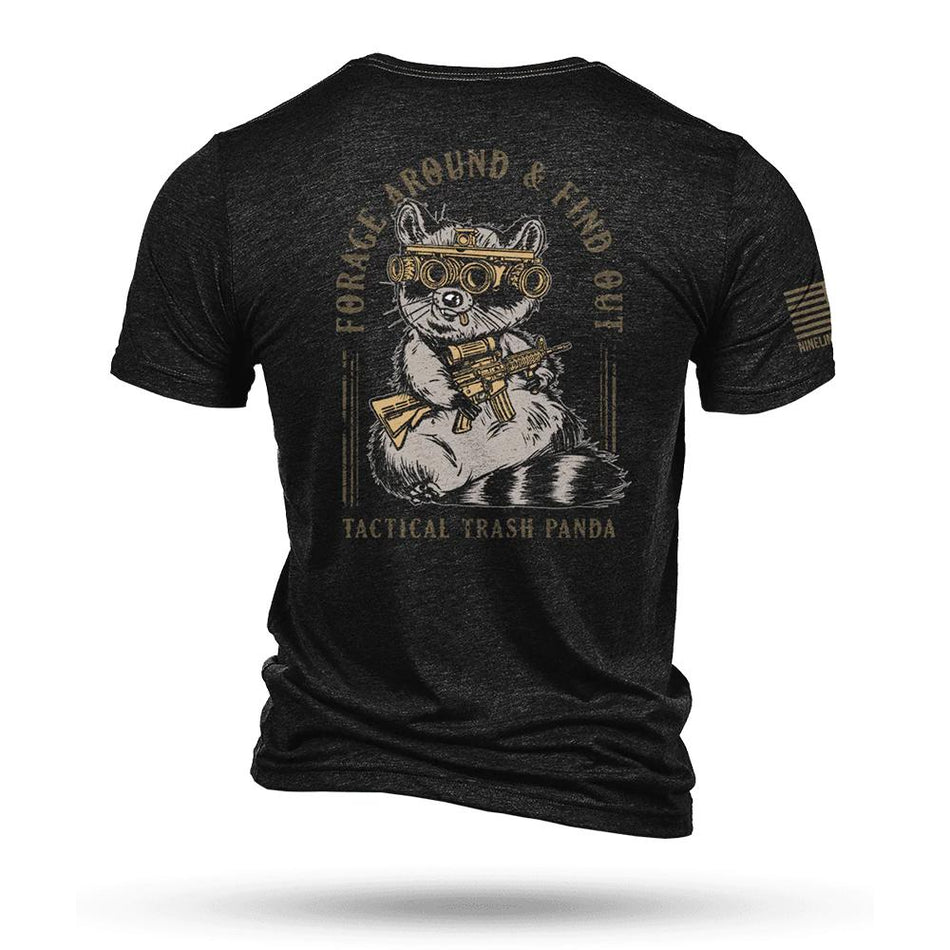 Nine Line Tactical Trash Panda Triblend Shirt Black Size 3XL