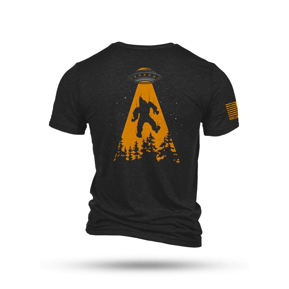 Nine Line Squatch UFO Graphic Triblend T-Shirt Black XL