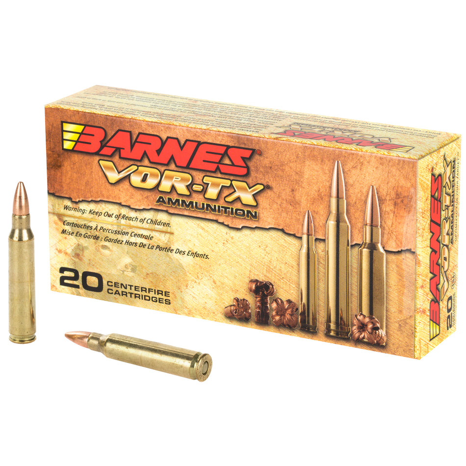 BARNES 223 55G VOR-TX TSX FLAT BASE AMMUNITION 20RDS