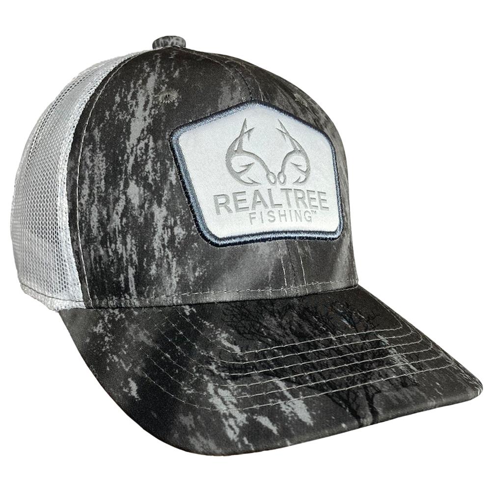 Outdoor Cap Realtree Fishing Grey White Mesh Back Baseball Cap