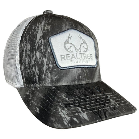 Outdoor Cap Realtree Fishing Grey White Mesh Back Baseball Cap