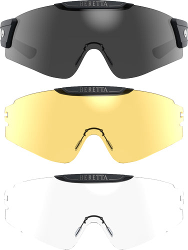Beretta Intermask Interchangeable Lens Shooting Glasses Fume Neutral Yellow
