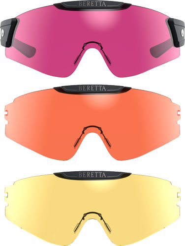 Beretta Intermask Interchangeable Lens Shooting Glasses Yellow Magenta Orange