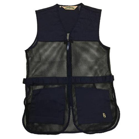 Bob Allen Full Mesh Shooting Vest with Dual Pads Navy Blue L