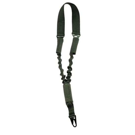 Max Ops Bungee Single Point Sling H-K Connectors Military Webbing Black