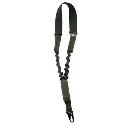 Max Ops Bungee Single Point Sling H-K Connectors Military Webbing Black