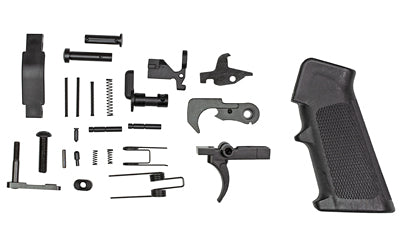 Odin Works Enhanced AR-15 Lower Parts Kit with Nitride Coated Major Parts, Black