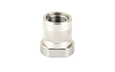 Odin Works SUP-TA-1-2-TO-5-8 Thread Adapter, 1/2x28 to 5/8x24, .223/5.56, Stainless Silver Finish
