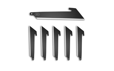 Outdoor Edge 420J2 Stainless Steel 3" Utility Blade Pack of 6, Black Oxide RRU30K-6C