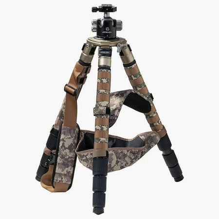 Athlon Midas CF29 Camo Carbon Fiber Tripod 9-65 Inch Soft Sided Case