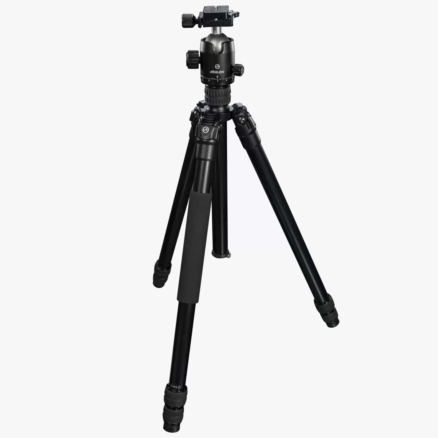 Athlon Midas AL28 Aluminum Optic Tripod 17"-65" Black with Soft Sided Case