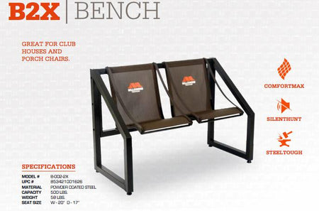 Millennium B2X Two-Person Bench with ComfortMax Seat