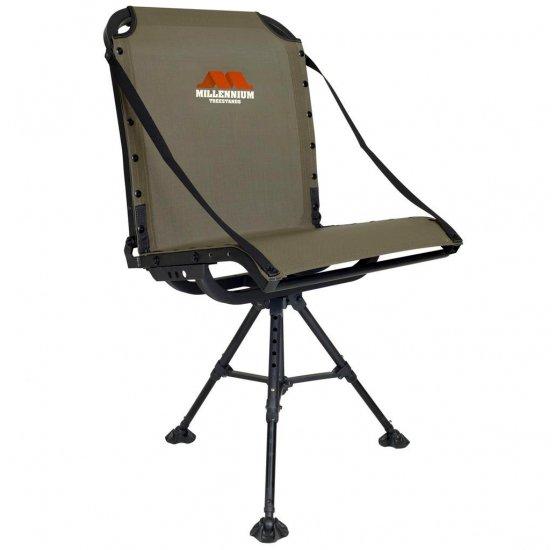 Millennium G100 Hunting Ground Chair with Leveling Legs and Full Swivel