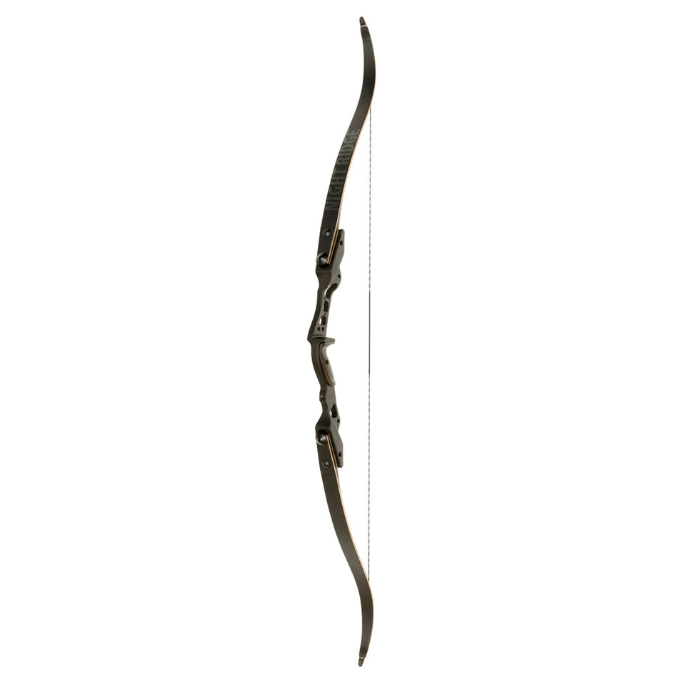 October Mountain Night Ridge Recurve Bow ILF Black 60-Inch 40 lbs. RH