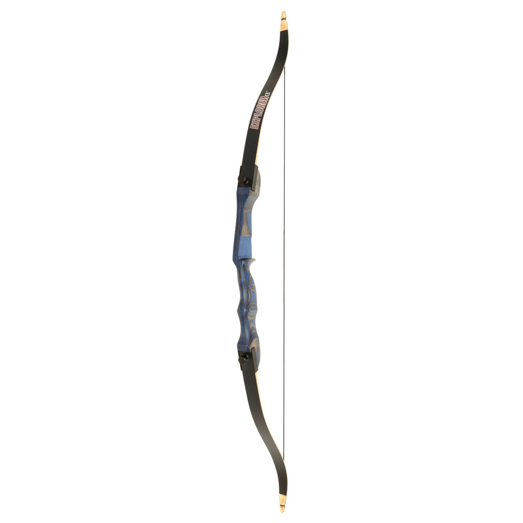 October Mountain Explorer CE 54" Blue Recurve Bow 28 lbs Left-Hand