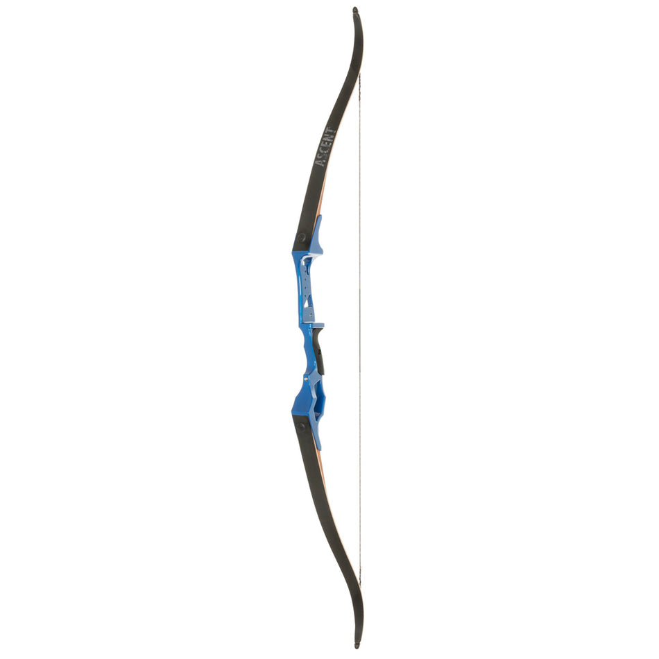 October Mountain Ascent 58 in. RH Recurve Bow in Blue, 50 lbs.