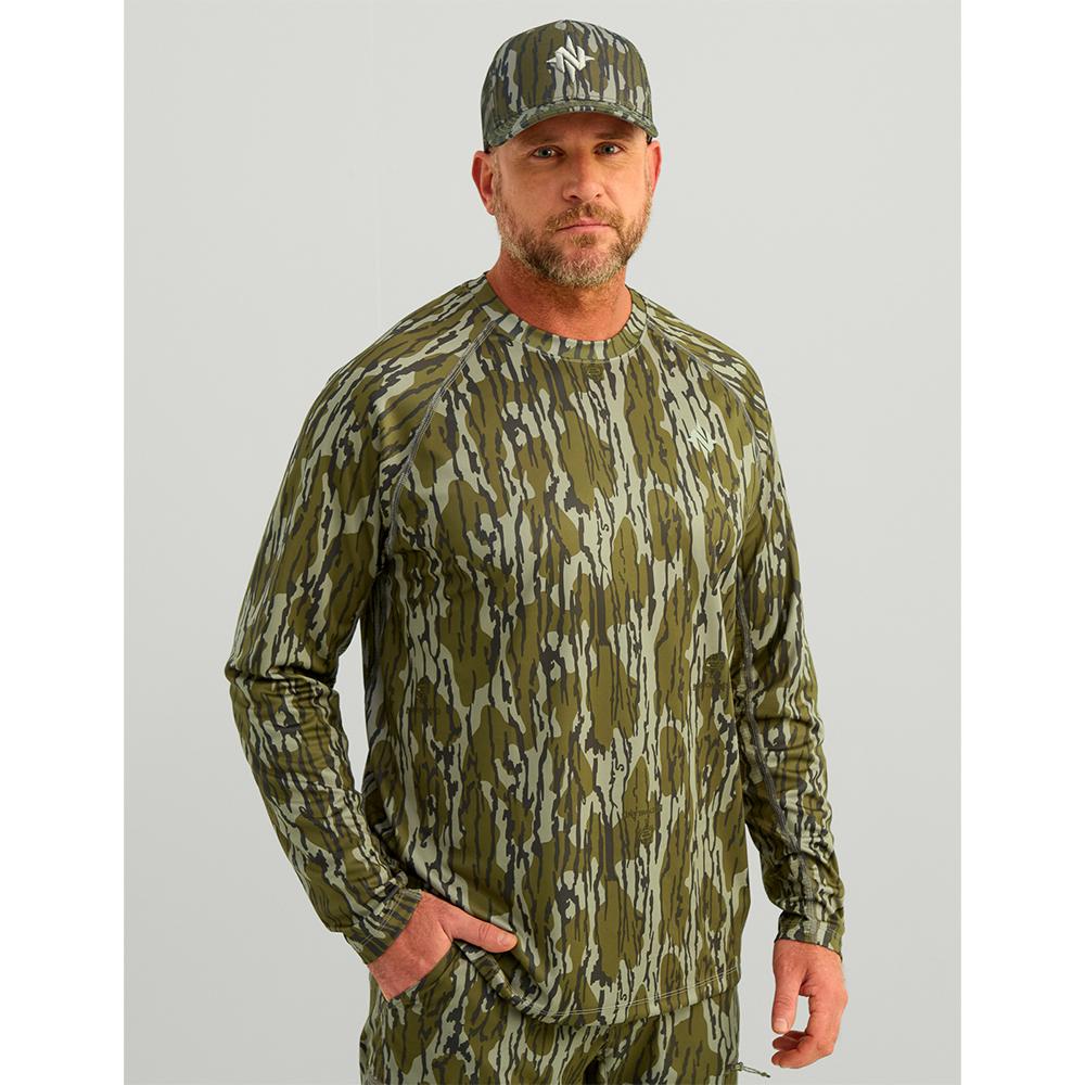 Nomad Mirage Camo Long Sleeve Crew Shirt Bottomland L